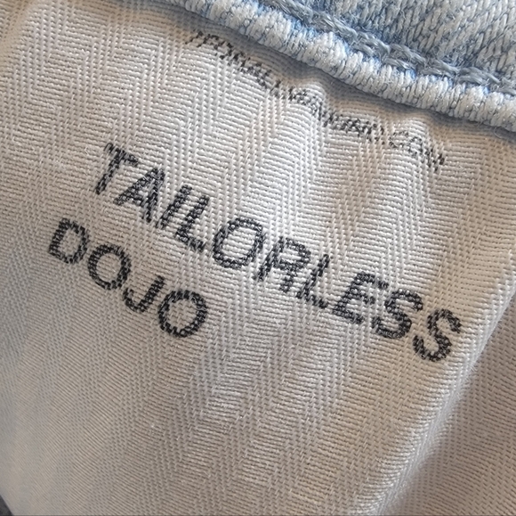 7 For All Mankind Tailorless Dojo Jeans 31 Light Wash Wide Leg Flare - Picture 2 of 16